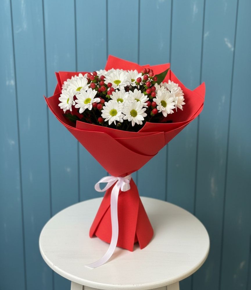 Букет цветов из: Хризантемы в Пролетарском Ставропольского края