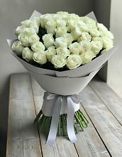 Букет 35 Белых роз в Пролетарском Ставропольского края