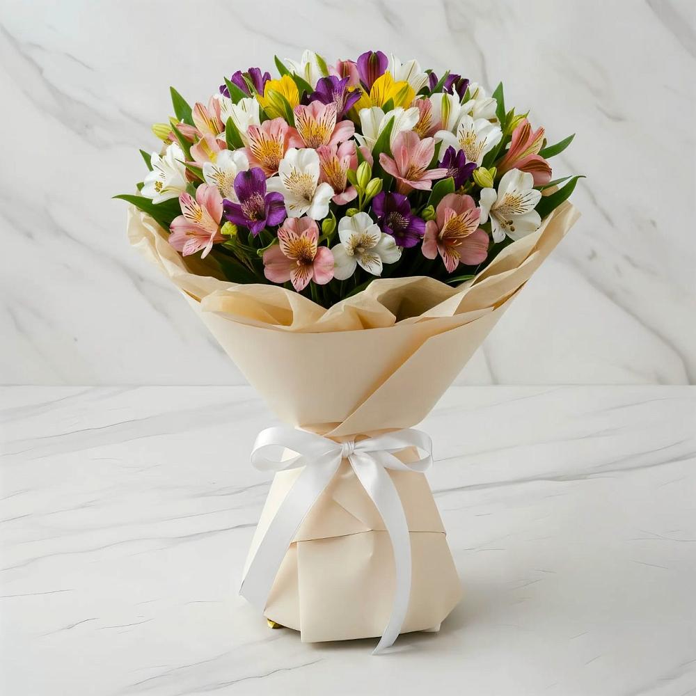 Букет цветов из: Альстромерии в Пролетарском Ставропольского края