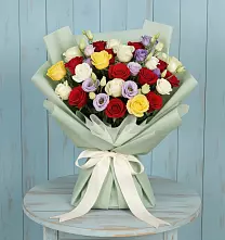 Букет цветов из:  Розы в Пролетарском Ставропольского края