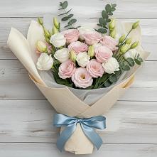 Букет цветов из:  Лизиантусы #REPLACE_PRED# Пролетарском Ставропольского края