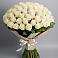 Букет 101 беля роза Белоснежка в Пролетарском Ставропольского края