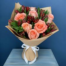 Букет цветов из:  Розы и Альстромерии #REPLACE_PRED# Пролетарском Ставропольского края
