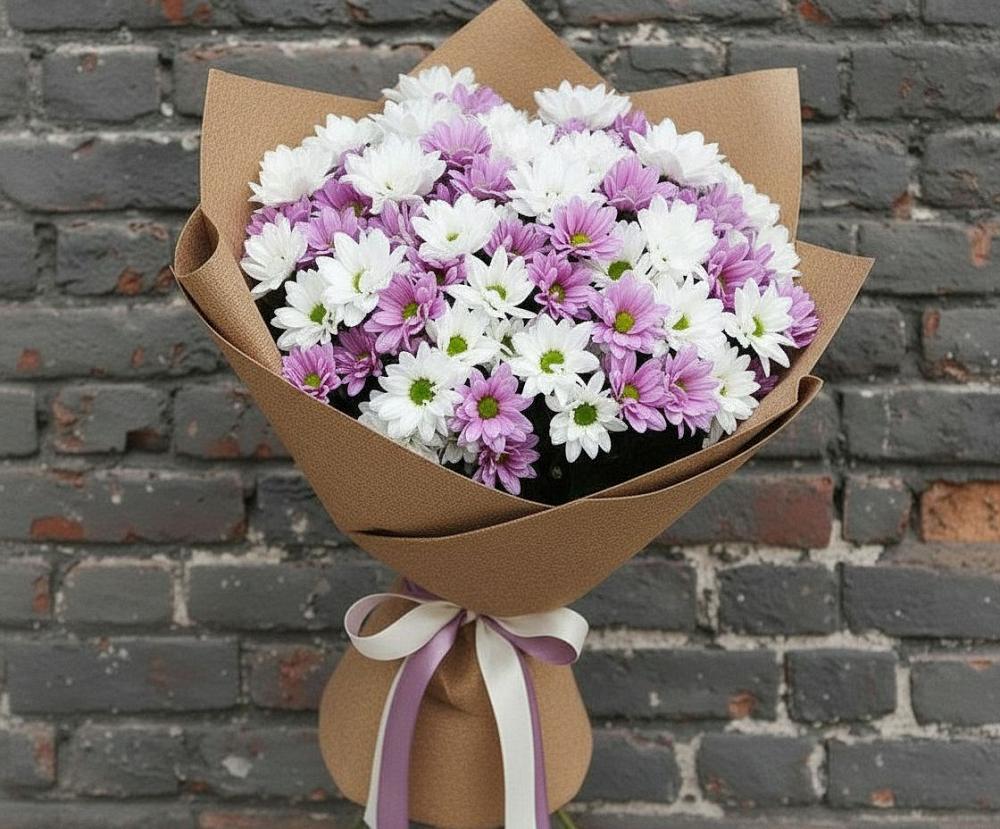 Букет цветов из: Хризантемы в Пролетарском Ставропольского края