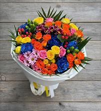 Букет цветов из:  Розы и Хризантемы в Пролетарском Ставропольского края