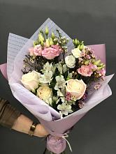 Букет цветов из:  Альстромерии, Розы и Лизиантусы #REPLACE_PRED# Пролетарском Ставропольского края