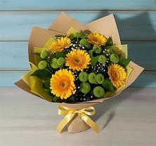 Букет цветов из:  Герберы и Хризантемы #REPLACE_PRED# Пролетарском Ставропольского края