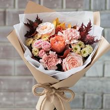 Букет цветов из:  Гвоздики, Хризантемы и Розы в Пролетарском Ставропольского края
