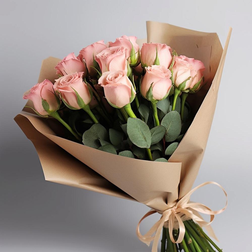 Букет 11 Нежных роз в Пролетарском Ставропольского края