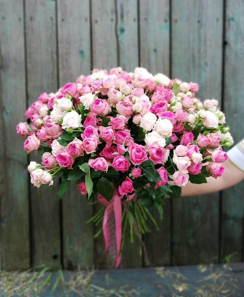 Букет Розовые кустовые розы Натали и Лав Лидия в Пролетарском Ставропольского края