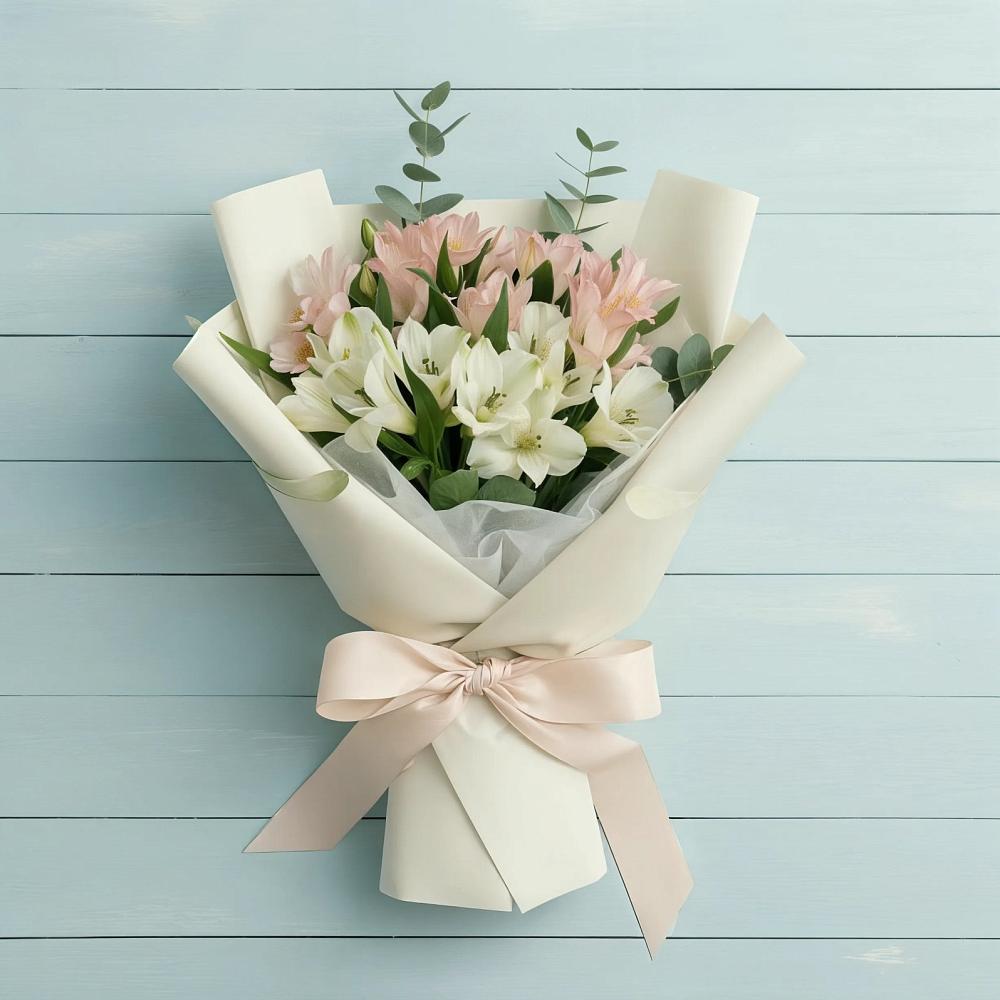 Букет цветов из: Альстромерии в Пролетарском Ставропольского края