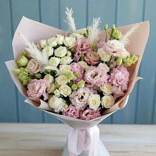 Букет цветов из:  Альстромерии и Розы в Пролетарском Ставропольского края