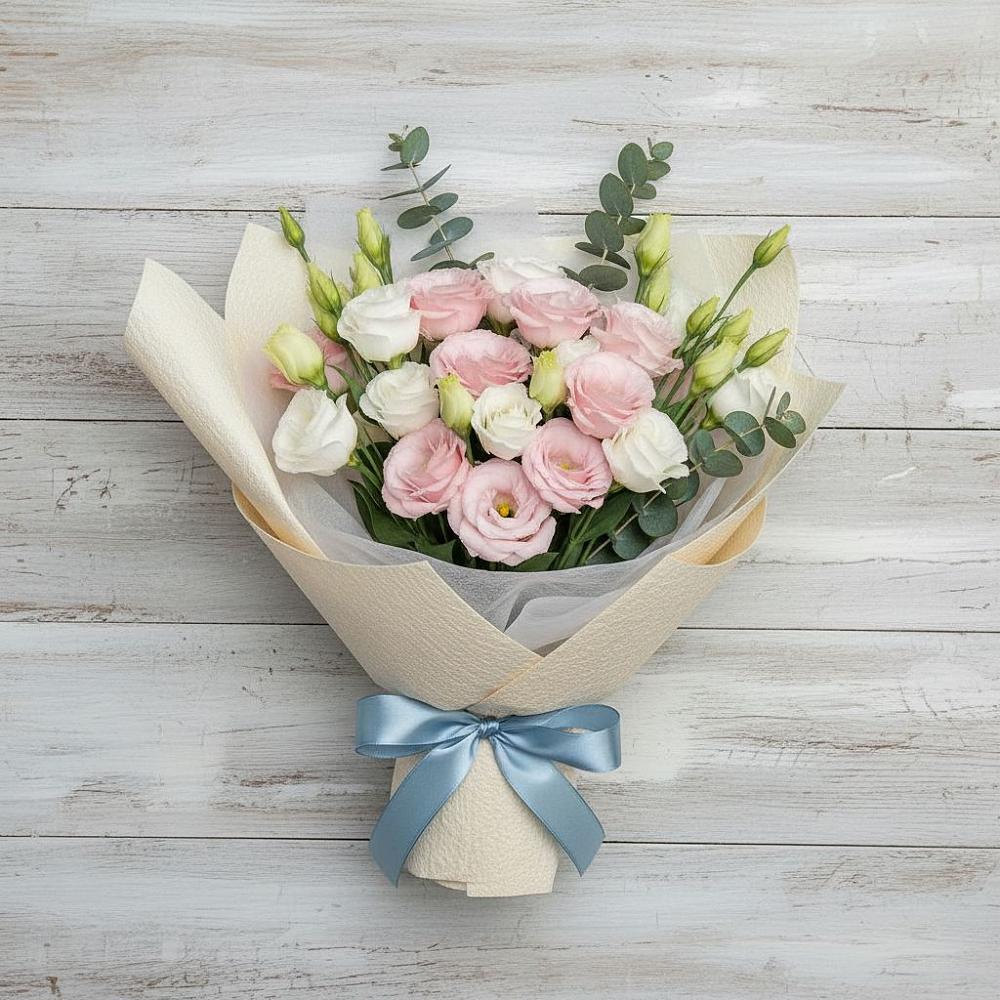 Букет цветов из: Лизиантусы в Пролетарском Ставропольского края